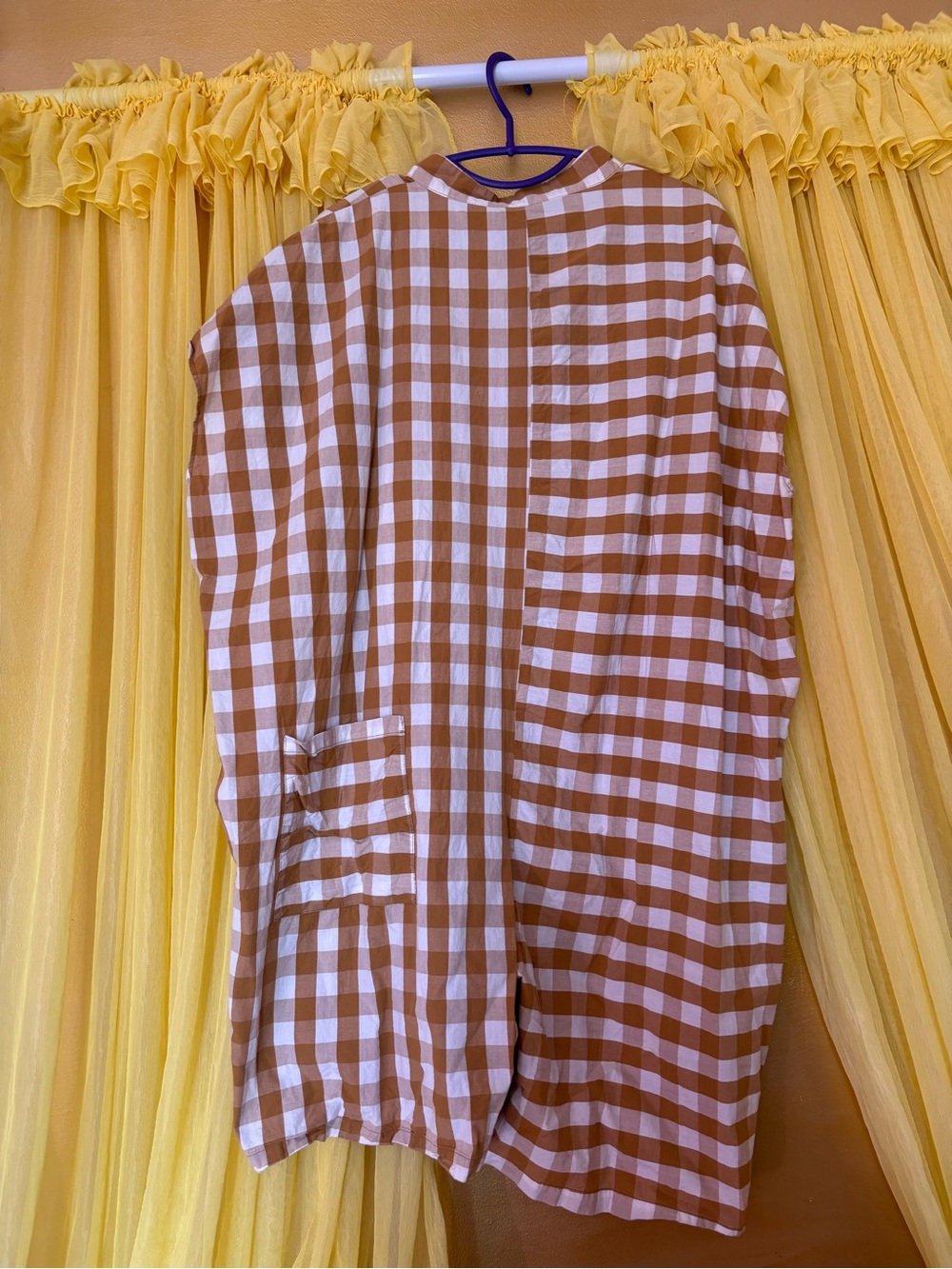 Redsky Gingham Square Romper - Yellow/White - Picture 5 of 5